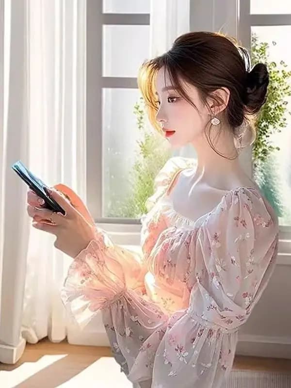 Camicetta snellente con stampa floreale Rosa francese Sle Abbigliamento interno Primavera 2025 Faion Trend Unico Bellissimo lungo da donna Sve irt
