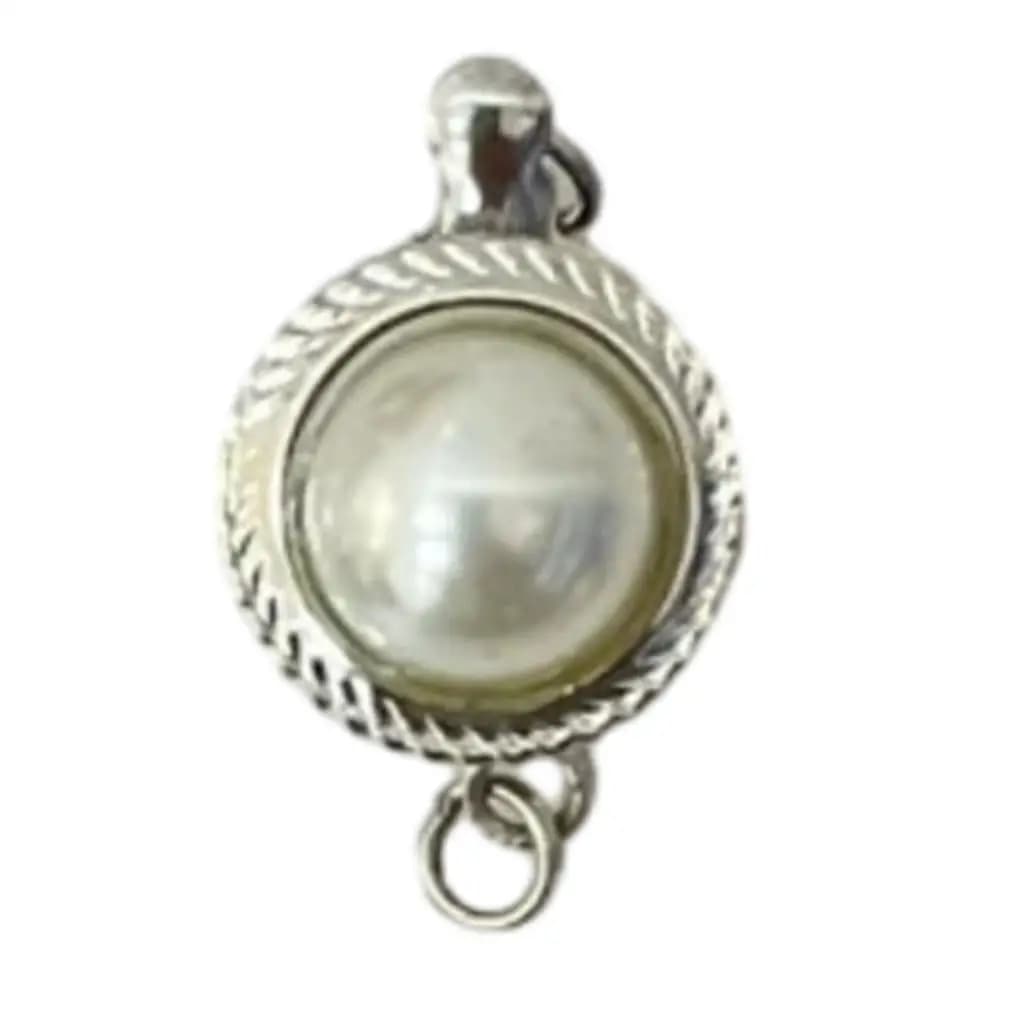 Connettori a pressione in rame per gioielli con perle finte, per bracciali e collane, ideali per la creazione di gioielli fai da te
