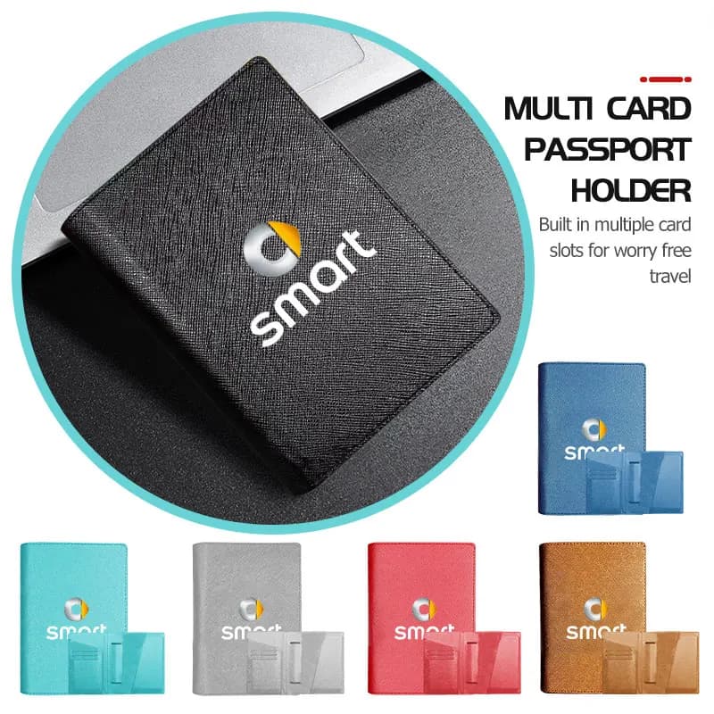 Leather Ticket Passport Holder Personalize Letters Travel Purse Card Protective Cover For Smart 452 454 Roadster Coupe