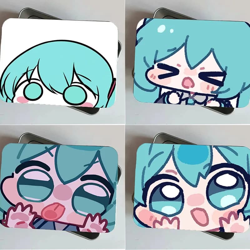Hatsune Miku Adhesive box Mini student model Kawaii Jewelry Ordered Travel Daily Puntelli cosplay Box of Medicines Gift of the festival