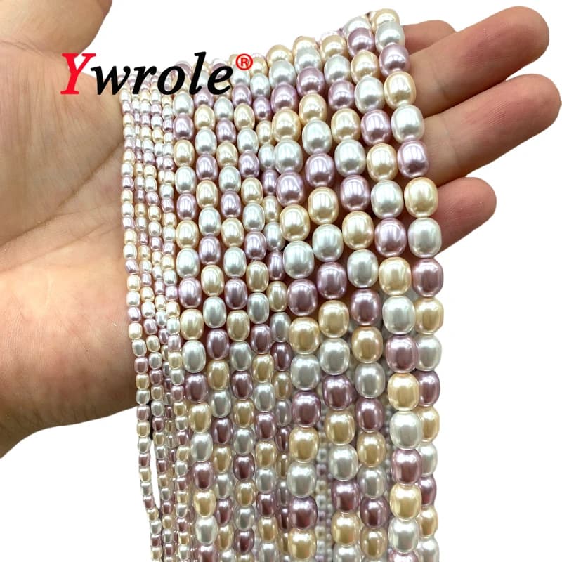 Light Mix Color Shell Mother Pearl 3x4/6x8/8x9mm Oval Natural Spacer Beads for Jewelry Making Diy Bracelet Charms Accessories