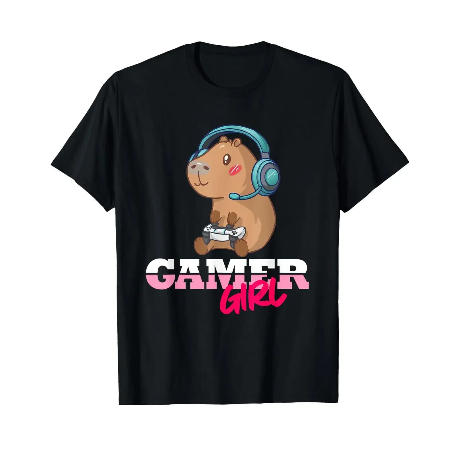 T-shirt da gaming vintage lavata effetto vintage per ragazze, unisex, morbida, elegante, streetwear, comoda, abbigliamento firmato da uomo