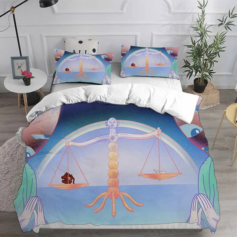 Nuovo cartone animato Midnight Gospel Anime Set di biancheria da letto Trapunte Copripiumino Copripiumino Federa 2-3 pezzi Set Bambini Taglia adulto