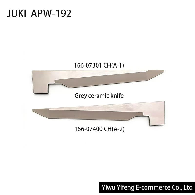 166-07301 166-07400 Grey Ceramic Knife For JUKI APW-192 APW-195 APW-895 Industrial Sewing Machine Parts A-1 A-2 Angle Cutter