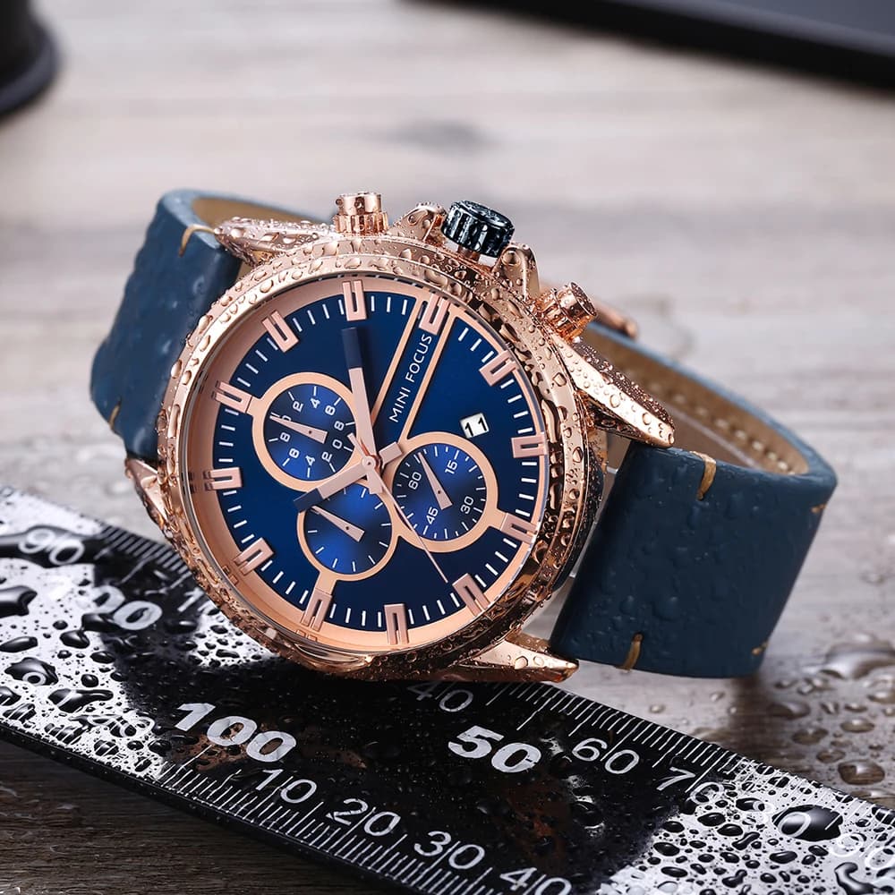 MINI FOCUS Orologio al quarzo da uomo casual Cronografo Calendario Luminoso Impermeabile Elegante Orologi da lavoro per uomo reloj hombre