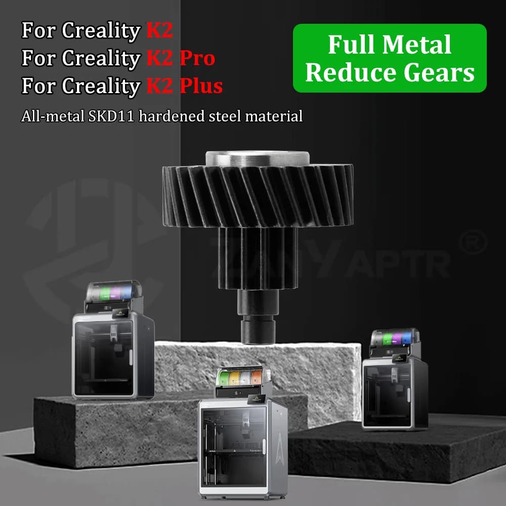 Ingranaggio in Metallo Premium per Creality K2, Pezzo di Ricambio ad Alta Resistenza e Lunga Durata, Compatibile con Stampanti 3D K2 Pro e K2 Plus
