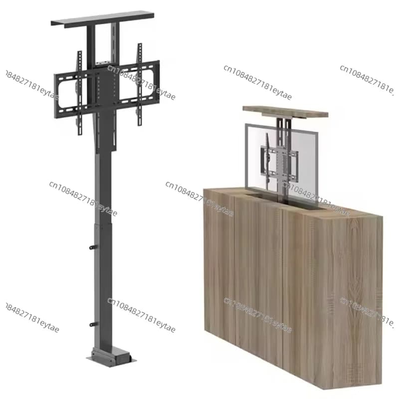 Supporto TV Motorizzato con Pannello Superiore Nascosto, Supporto per Monitor da 42-75 Pollici Portatile