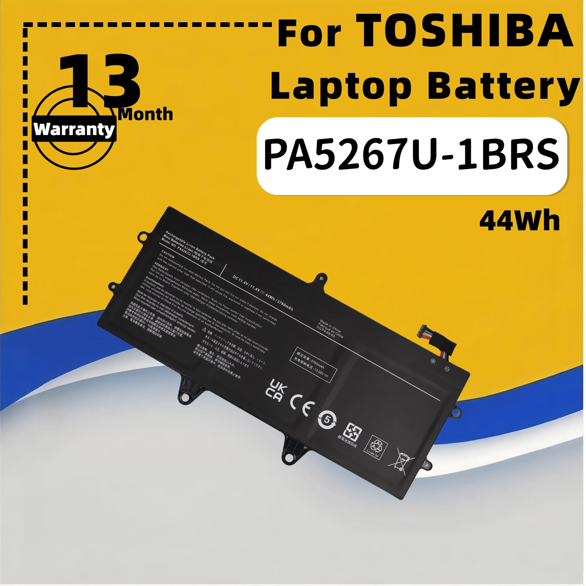 Batteria FRLESUI PA5267U per Toshiba Portege X20W-D X20W-D-10E X20W-D-10Q X20W-D-10R Serie PA5267U-1BRS Batteria per Laptop PA5267