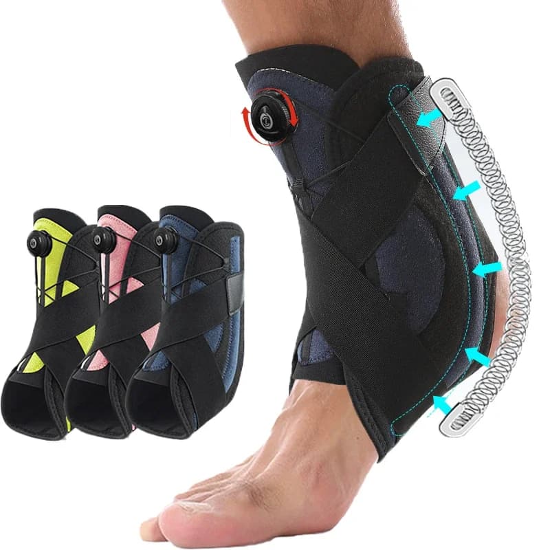 1PC Cavigliere Fasciatura Cinghie Sicurezza sportiva Supporto per caviglia regolabile Protezione Frattura della caviglia Distorsione Distorsione Legamento Ceppo