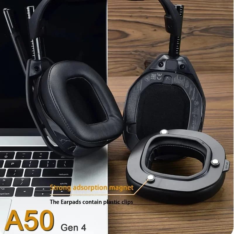 Replacement Ear Cushions & Headband Pads for Logitech Astro A50 Gen4 Gen5 A50X Gaming Headset