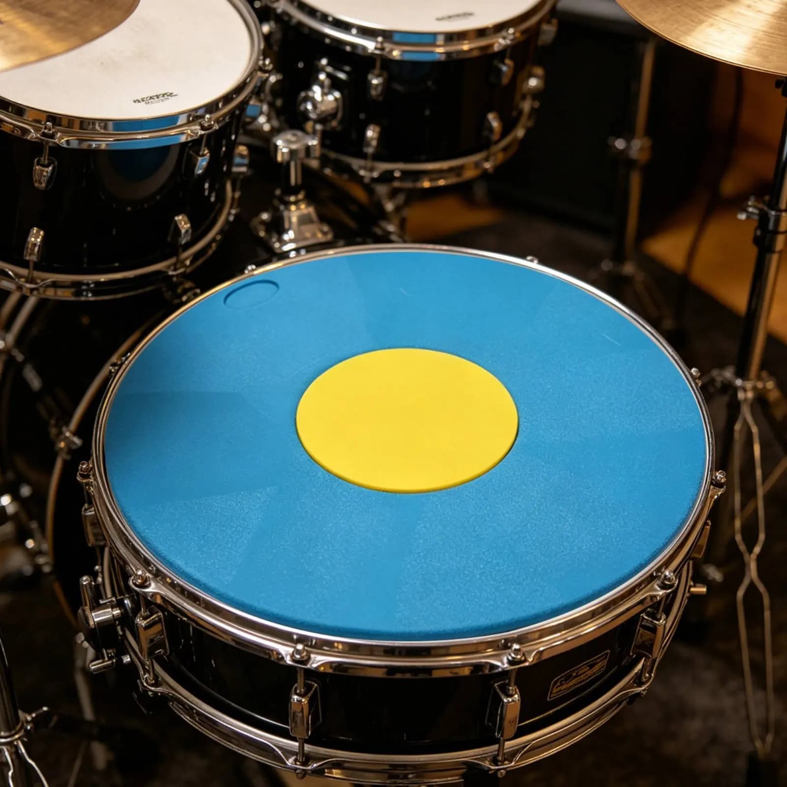 Kit di smorzatori per batteria e piatti, set di pad ammortizzanti per batteria, accessorio per percussioni per batteristi, ideale per appartamenti