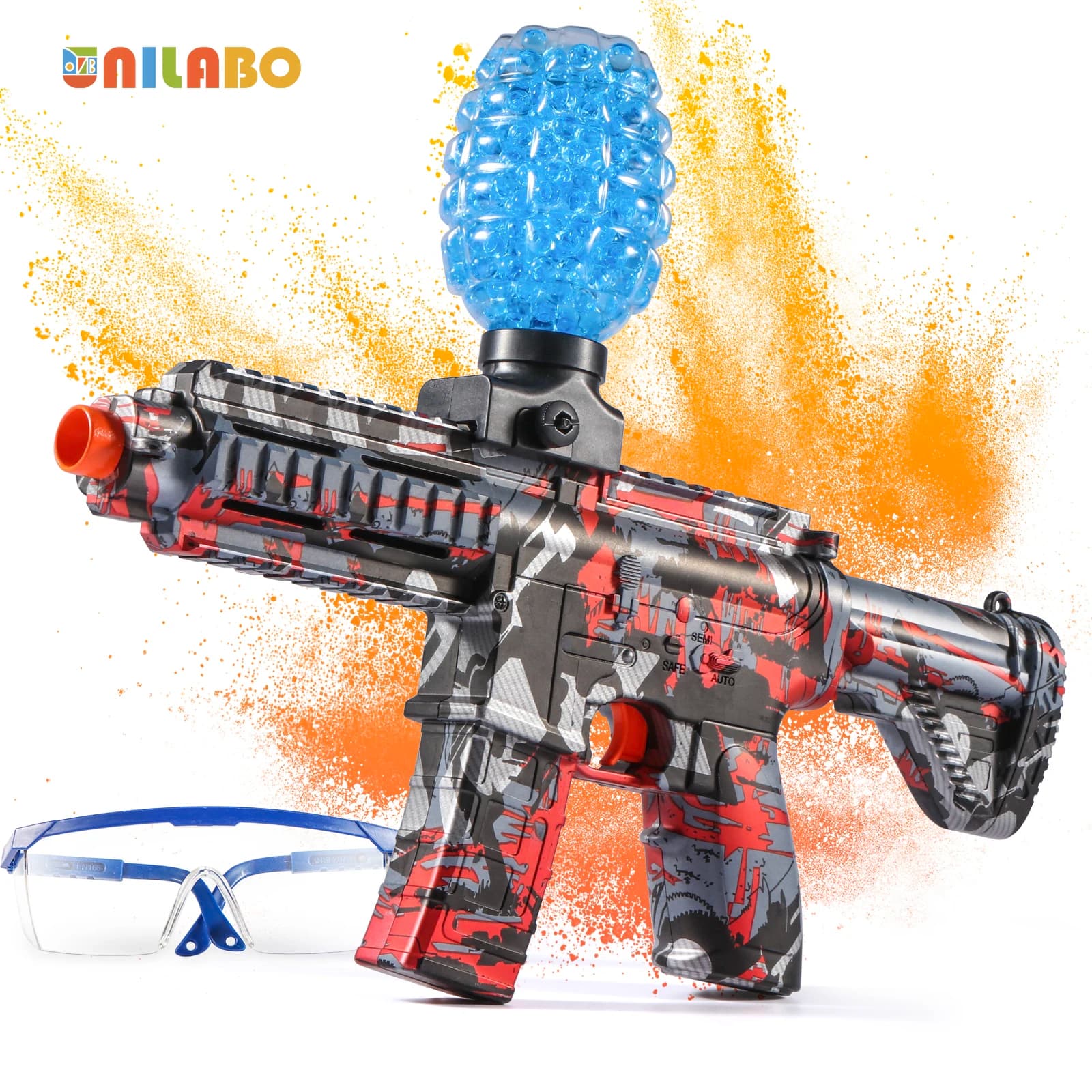 Pistola Giocattolo Elettrica M416 - Alta Velocità, Finitura Metallica, Ricaricabile - Regalo per Feste e Giochi all'Aperto (Proiettili Esclusi)