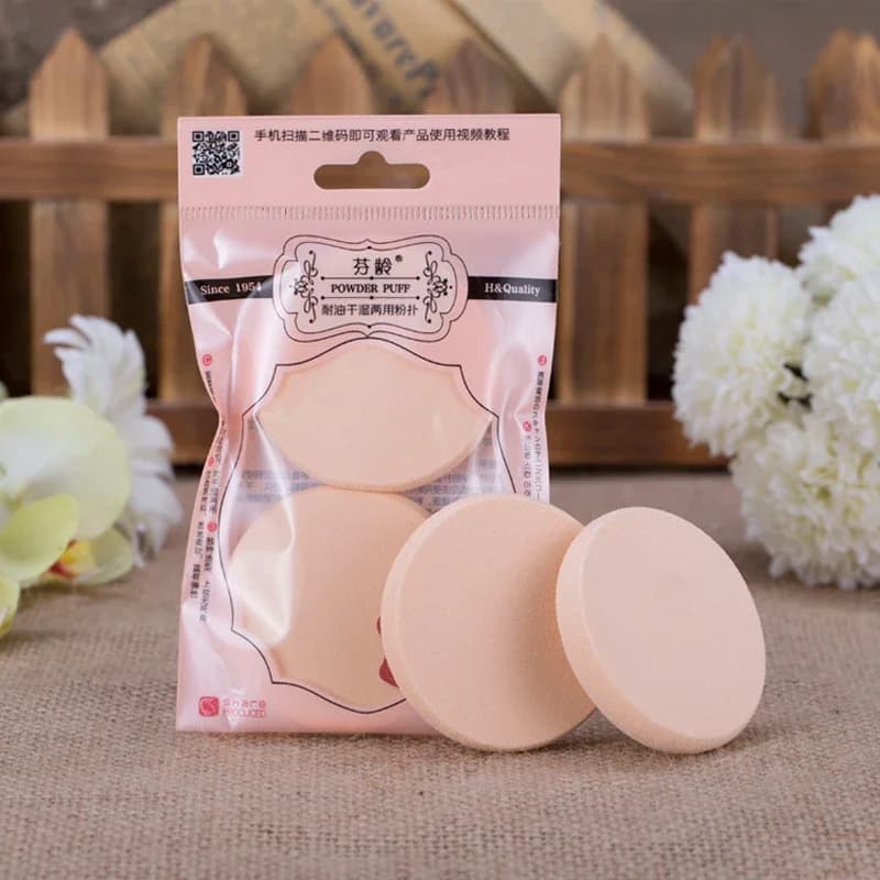 2 pezzi/set spugna soffio per cipria base per trucco fondotinta soffio cosmetico liscio kit di strumenti di bellezza per trucco da donna
