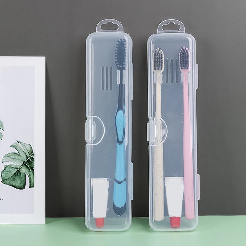 1PC Scatola per spazzolino Custodia trasparente per organizer Porta spazzolino portatile da viaggio Contenitore per dentifricio in plastica.