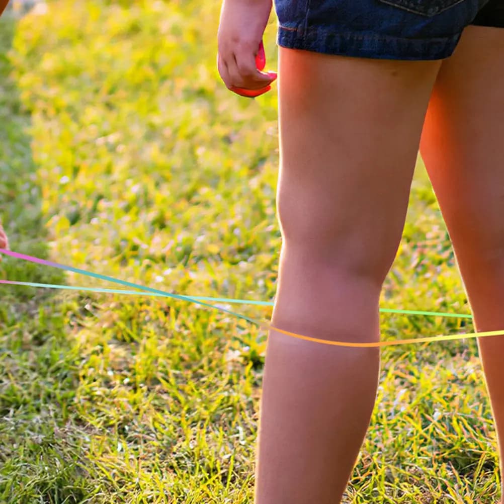2Pcs Jump Rubber Band Kids Outdoor Jump Rope Exercise Fitness Coordination Training Skipping Ropes