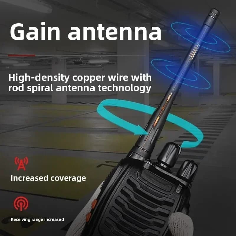 Ricetrasmittente Wireless BAOFENG BF-888S Durevole per Esterni con Doppio Montaggio, Chip Indipendente e Torcia LED Potente