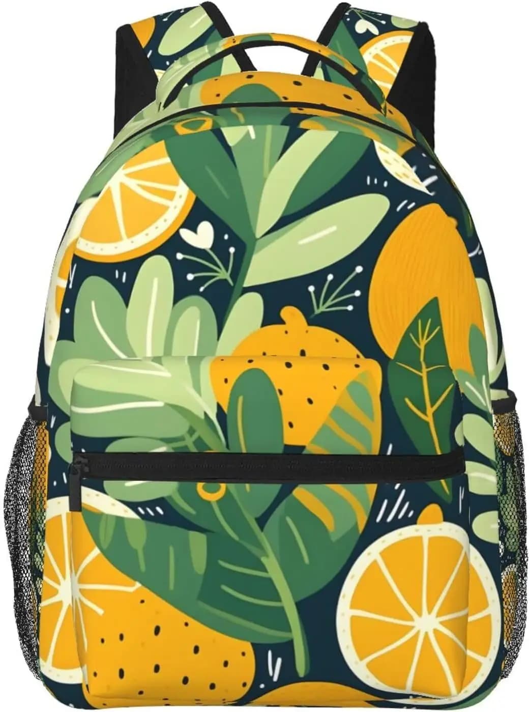 borsa per laptop ritorno a scuola Cartoon Lemon Zaino per laptop leggero Zaino leggero multiuso da viaggio casual Unisex Colleg