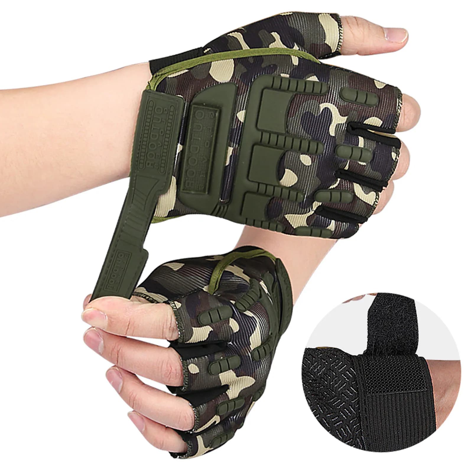 Anti-slip half-tip gloves for weight lifting Short cycling gloves for sports training