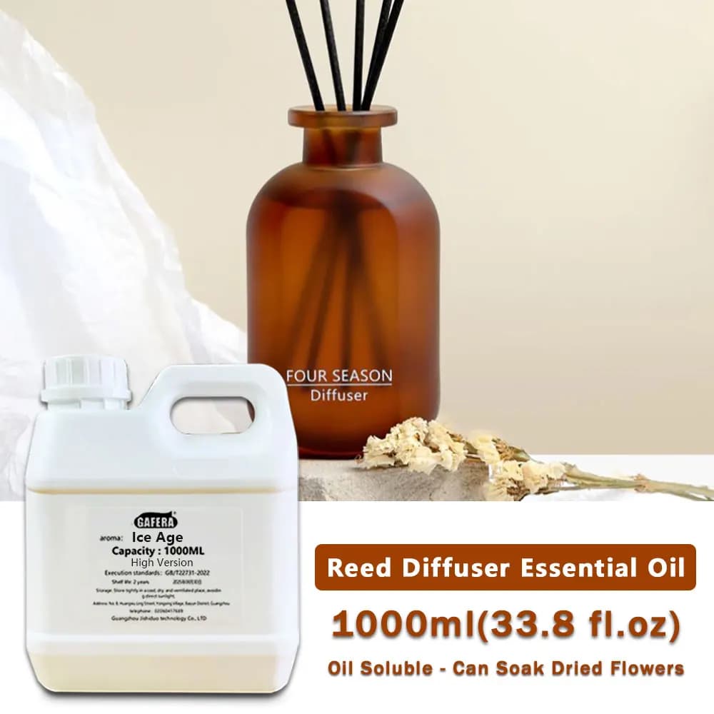 GAFERA 1000ml(33.8 fl.oz) Pine Wood/Kempinski Essential Oils - For Five-Star Luxury Hotel Flameless Aromatherapy & Reed Diffuser