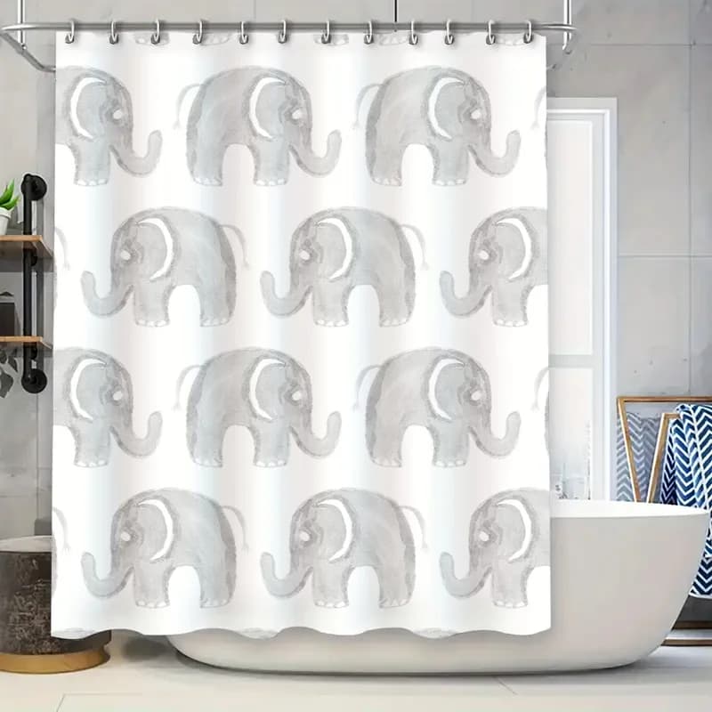 Tessuto per tende da doccia floreali gialle acquerello, decorazioni per il bagno impermeabili, tessuti per la casa