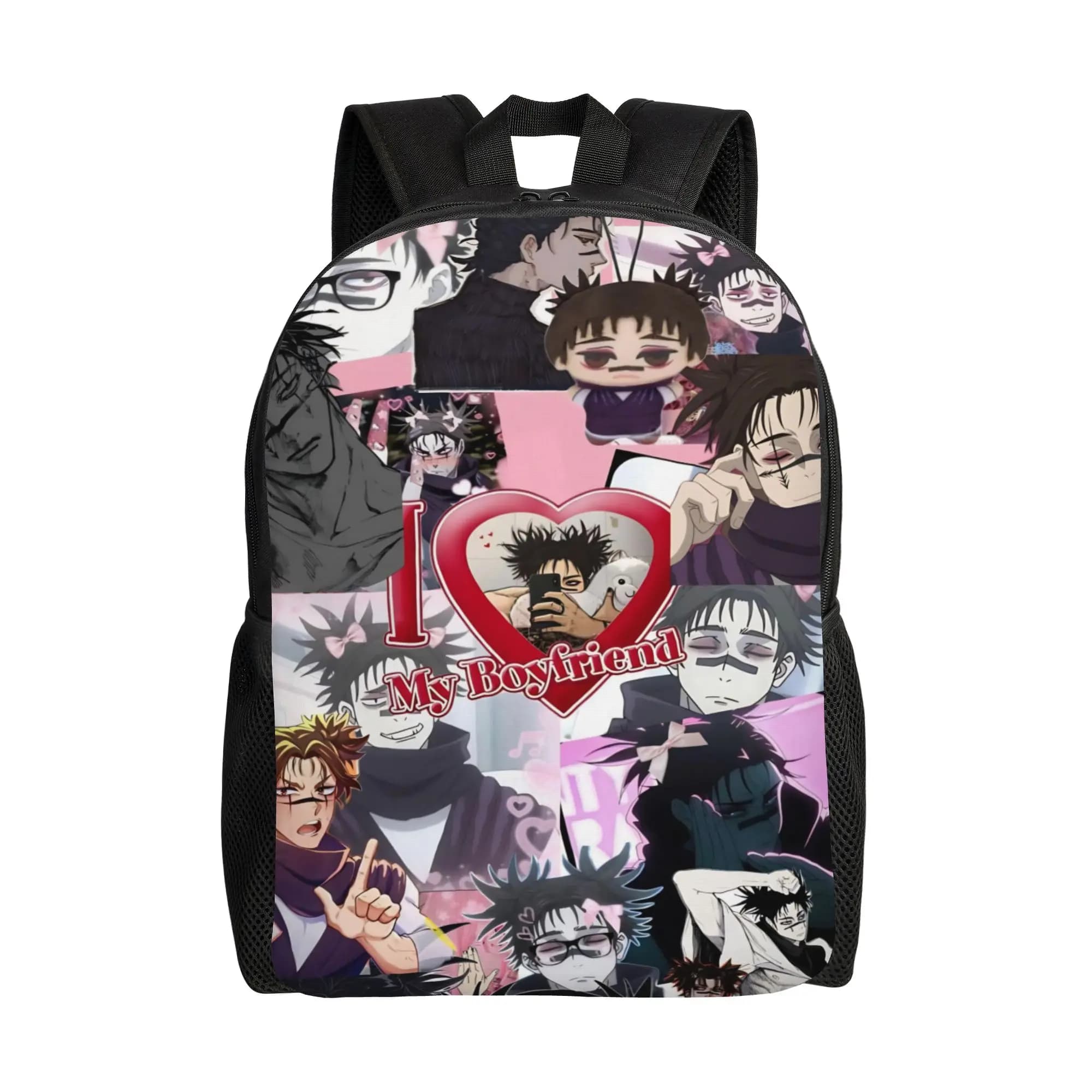 Zaino Choso per Uomo e Donna, Borsa da Giorno per Liceo e Ufficio, Zaino in Tela Resistente con Motivo Anime Kaisens per College