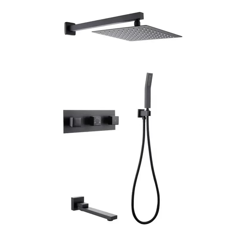 Overhead Rain Concealed Shower Set for Bathroom Stainless Steel Sale Top Accessories Hot Style Brass Shower Faucet