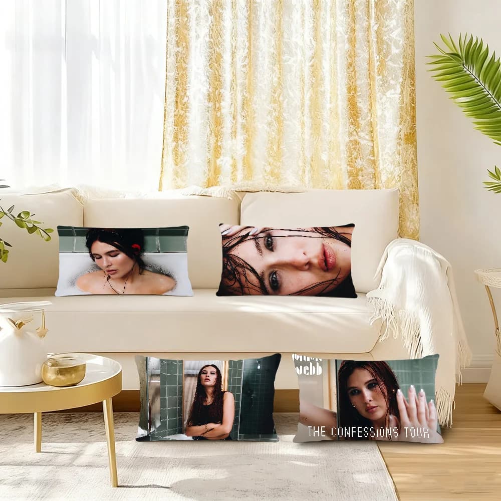 Singer M-Mimi W-Web-bS Confessions Cushion Fodera Rettangolo Federa Stampa Comodino Sofa Room Decoration of the Federa house
