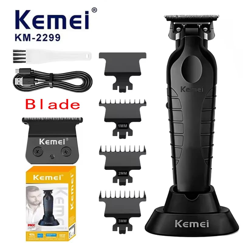 Kemei km-2299 Professional Haircut 7500 RPM, Electric Trimmer Rechargeable Wireless, Hair Cutting Machine Man