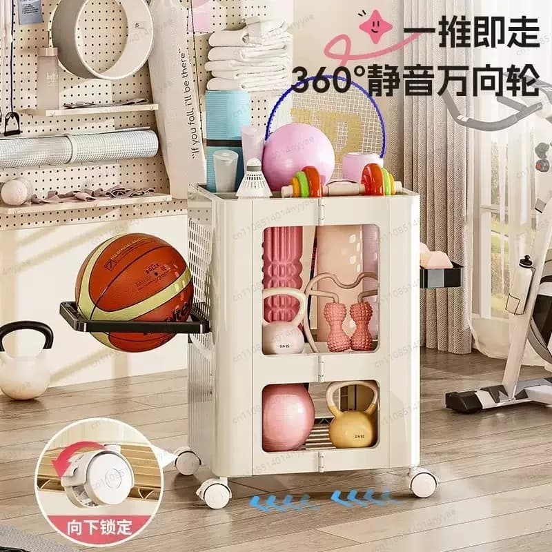 1 Piece Yoga Mat Storage Rack Home Fitness Equipment Storage Rack Yoga Mat Holder, Yoga Mat, Foam Roller,Basketball Storage Rack