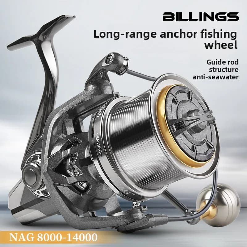 Bellingham NAG All-metal Spinning Reel for Long-distance Casting Sea Anchor Lure Boat Fishing Gear Wholesale