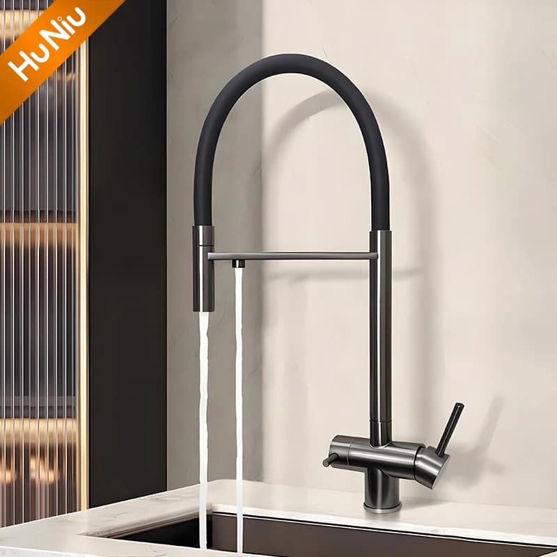 Filtro Acqua Rubinetto Della Cucina Rubinetti Lavello Gomma Pull Down Flusso Spruzzatore Rubinetti Girevole In Acciaio Inox Miscelatore Da Cucina Rubinetto Dell'acqua