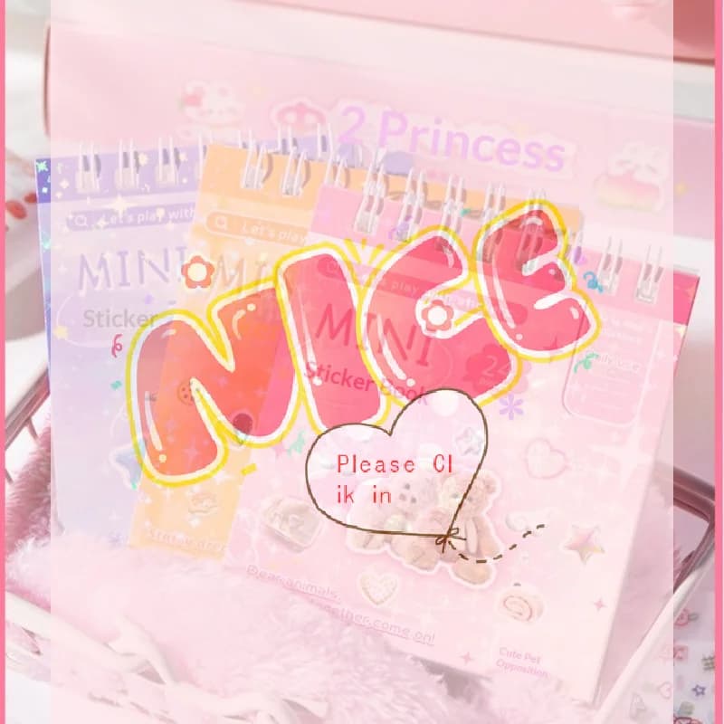 【BA】24 adesivi kawaii per scrapbook, forniture per collage fai da te, per scuola, ufficio, arte, artigianato, agende, quaderni