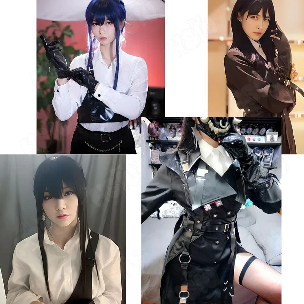 2025 Set complete with uniform black real sister Set of beautiful white shirts Rahu Costume cosplay Game Path to Nowhere Costume cosplay