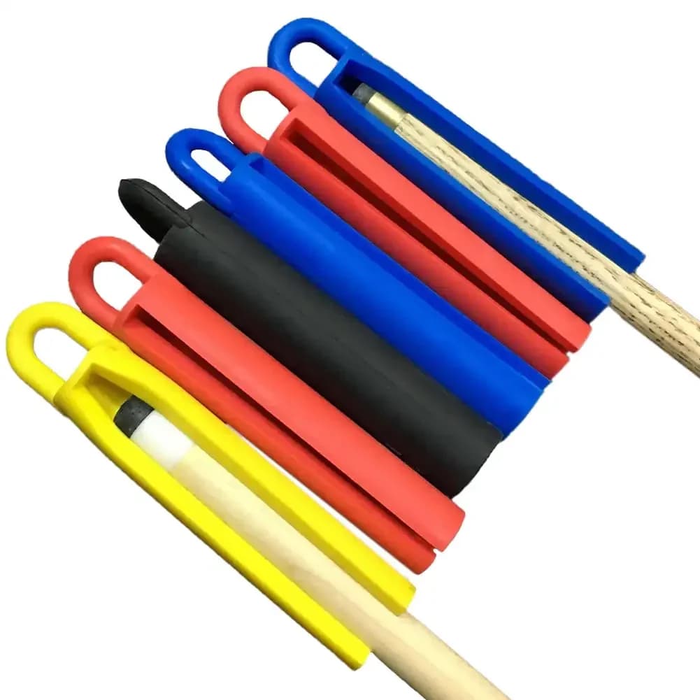 11/19 cm Lungo Piscina Snooker Biliardo Cue Punta Gomma Appendere Morsetto Strumento Accessorio Gioco Da Tavolo Forniture 5 Colori