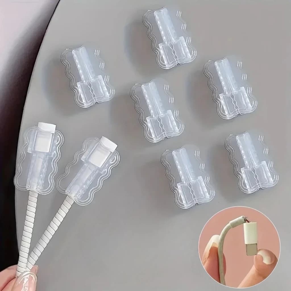 10 Pieces Cable Grip Protector Covers Anti-Break Data Cord Management Flexible Covers for School And Casual Use