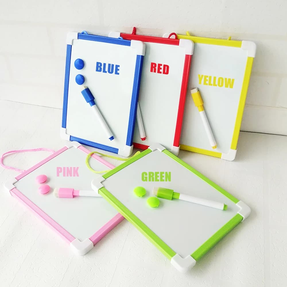 20.5*15.6cm lavagna magnetica per bambini lavagna a secco 5 colori cornice Mini disegno lavagna bianca piccola lavagna cancellabile appesa con penna
