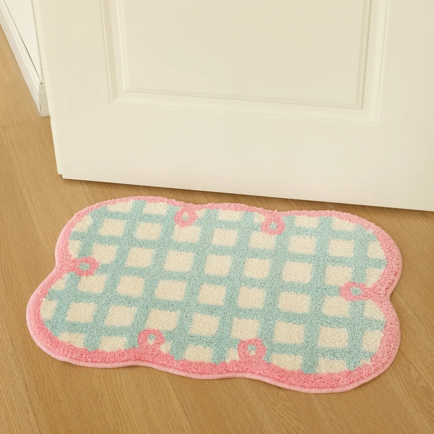 Tappetino da bagno in finto cashmere, tappetino assorbente per la porta, tappeto domestico ad asciugatura rapida