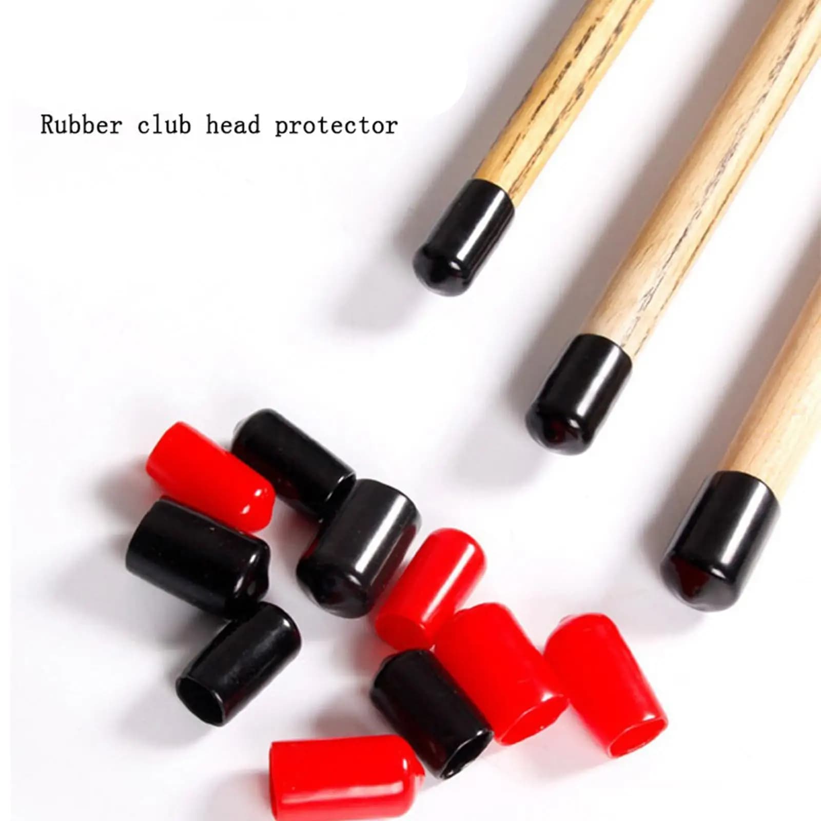 Pool Cue Bottom Protection Cap Thickened Rubber Billiard Tip Protector Practical Accessory for Billiards Room