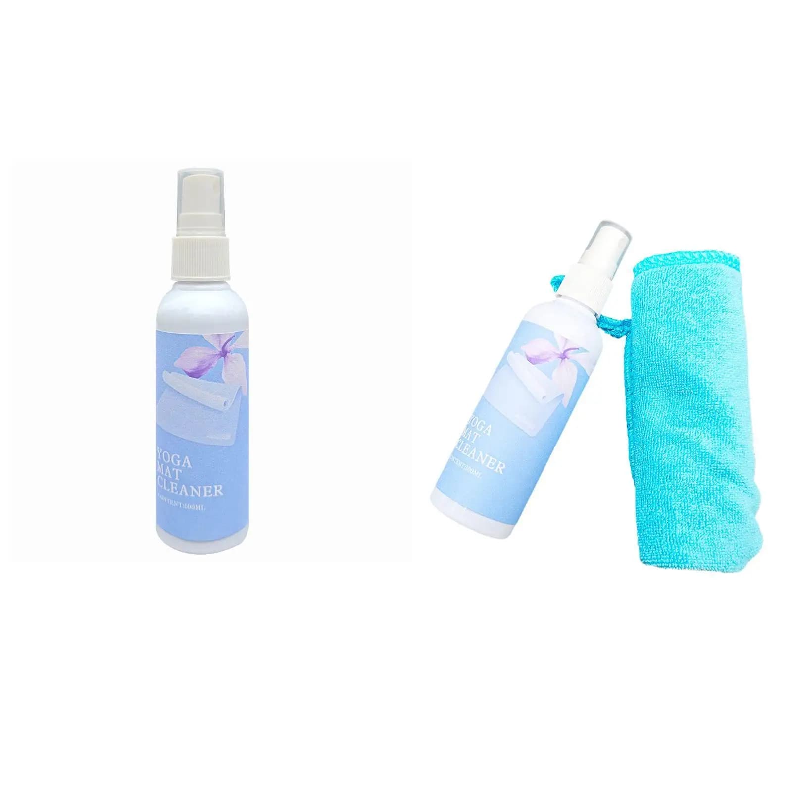 100 ml Yoga Mat Cleaner Gym Equipment Portable Cleaning for Exercise Mats