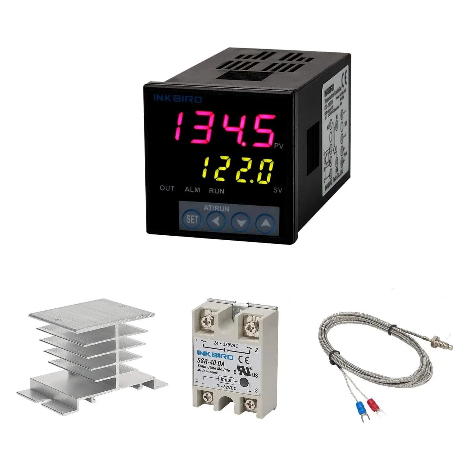 INKBIRD ITC-106VH Regolatore di temperatura PID con sensore K Termostato di temperatura da AC100 a 240 V per incubatrice da forno per birra fatta in casa