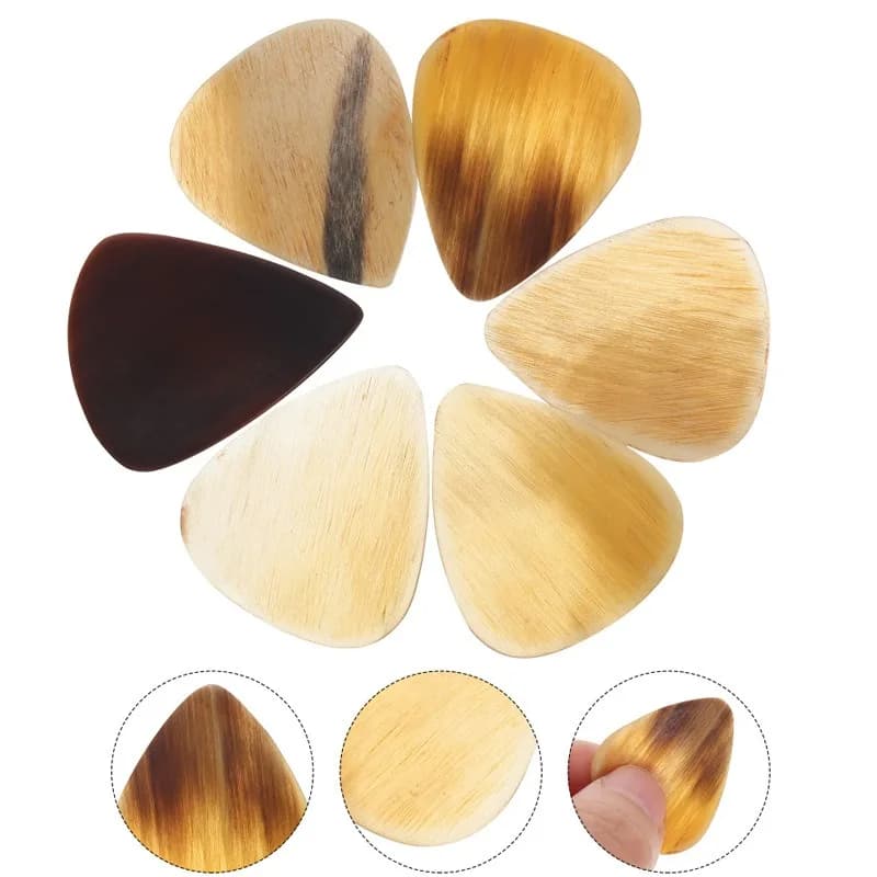 Paletta per Bullhorn naturale per chitarra Folk, resistente e antiscivolo, pagaia per prestazioni, 1 pz