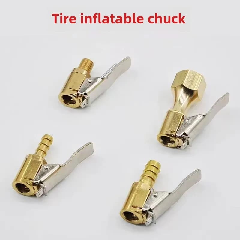 Adattatore a clip per valvola gonfiabile per pneumatici auto, in ottone, 6mm 8mm, per pompa gonfiabile