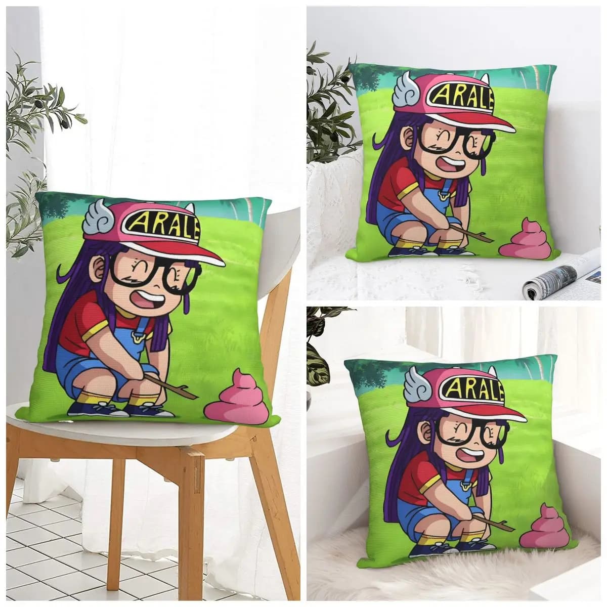 Dr. Slumps Pillow Case Cushion Cover Soft Design Pillow Cover Fashion Pillowcases For Sofa Bedroom Home Decor
