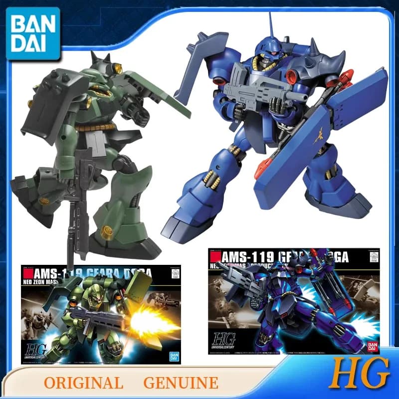 Bandai Original Genuine Gundam HG AMS-119 GEARA DOGA Anime Action Figures Giocattoli per ragazzi Regalo per bambini Modelli da collezione Ornamenti