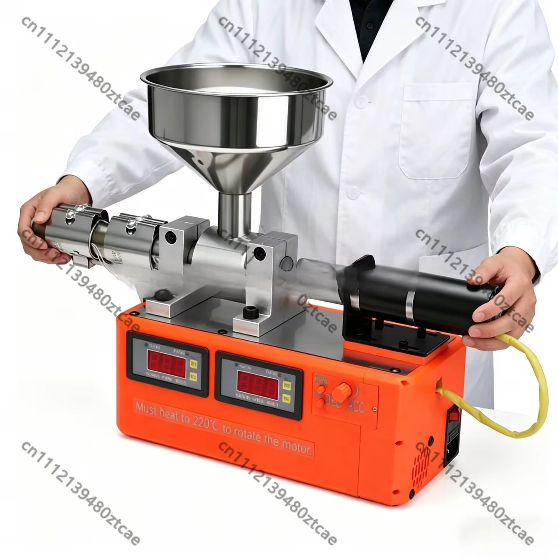 Desktop Single Screw Extruder Machine 110V/220V for PETG PLA ABS Thermoplastic Recycling 3D Filament Making