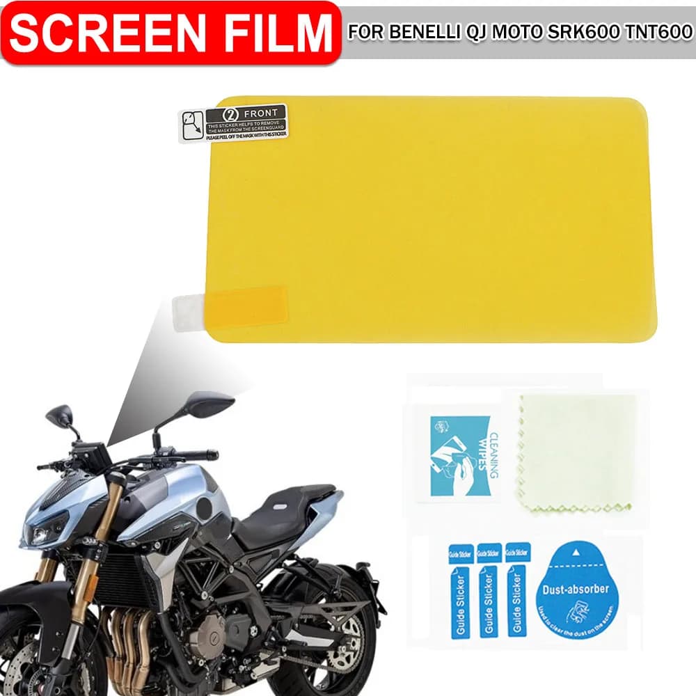 Pellicola protettiva per schermo a grappolo per MOTO pellicola protettiva antigraffio per pannello strumenti per Benelli QJ MOTO SRK600 TNT600 2020 2021-ON