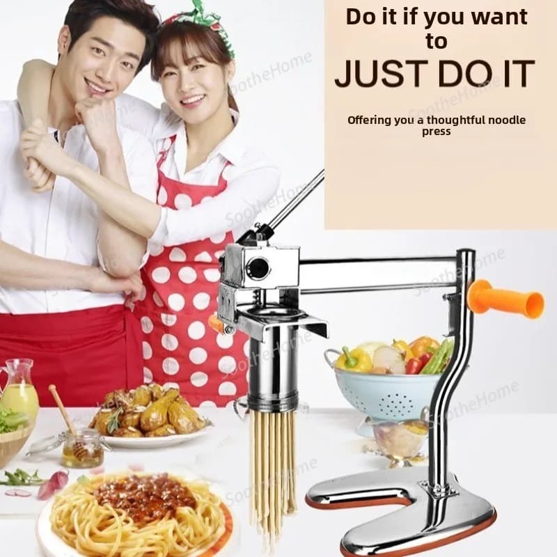 Pressa per noodle in acciaio inossidabile per uso domestico - Macchina per la produzione di pasta per noodle Hele