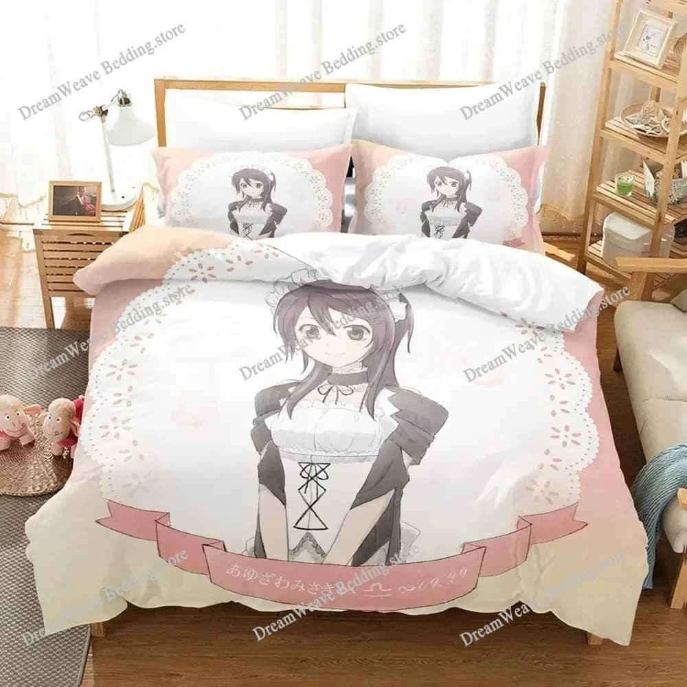 Kaichou Wa Maid-sama Bedding Set Single Double Full Queen King Size Duvet Cover Sets for Adult Boys Bedroom Anime Bed 2025963963