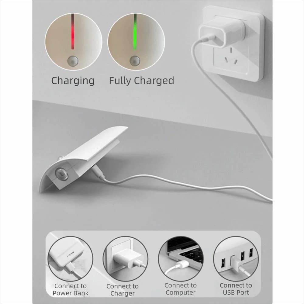 Luce notturna con sensore di movimento adatto agli occhi 3 colori Luci soffuse Lampada da parete a LED Collegamento regolabile Luci attivate dal movimento