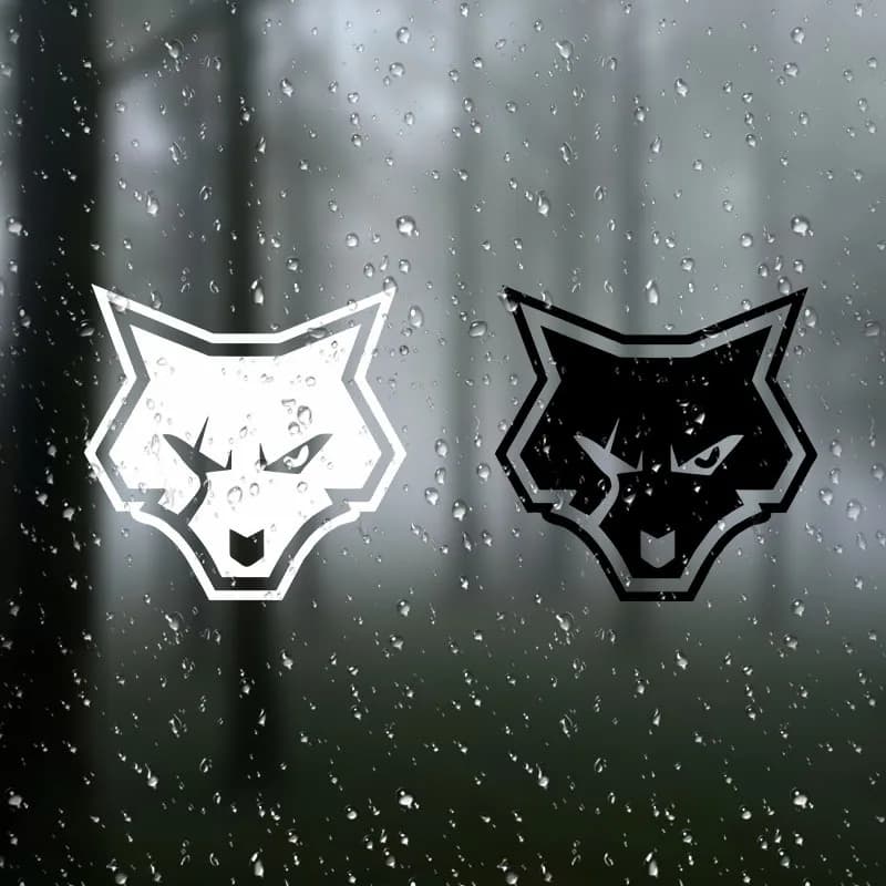 1PC Angry Wolf Head Waterproof Self-adhesive Vinyl Sticker for Car Motorcycle Bike Helmet Laptop Decor